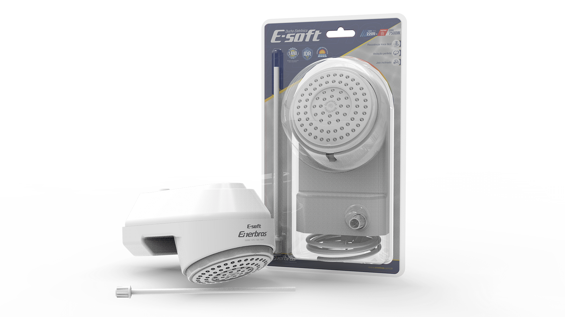 Ducha Eletrônica E-Soft da Enerbras 2 (Frente)