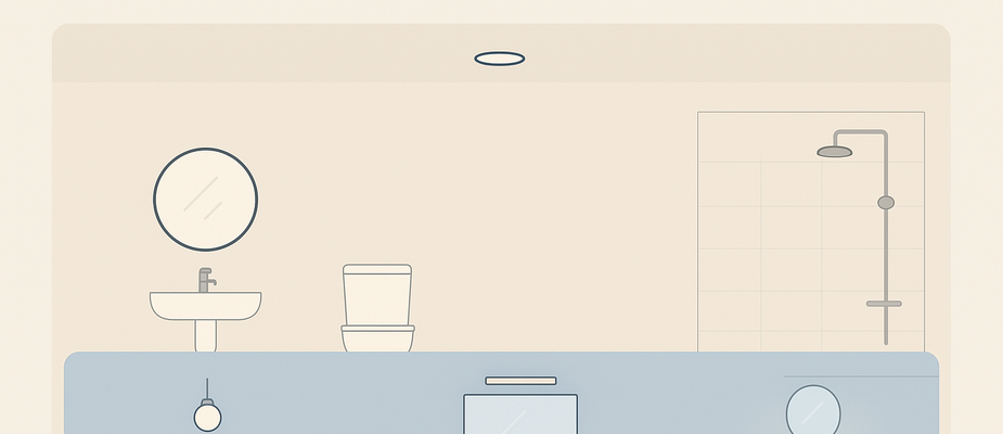 Iluminação de banheiro: como planejar a luz ideal para cada tipo de ambiente