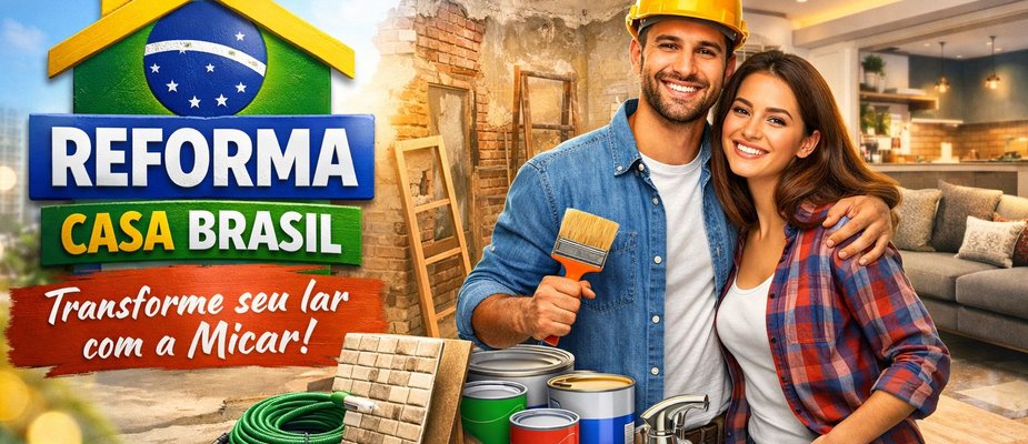 Reforma Casa Brasil: A Oportunidade Perfeita para Transformar Sua Casa com a Micar! Reforma Casa Brasil: A Oportunidade Perfeita para Transformar Sua Casa com a Micar!