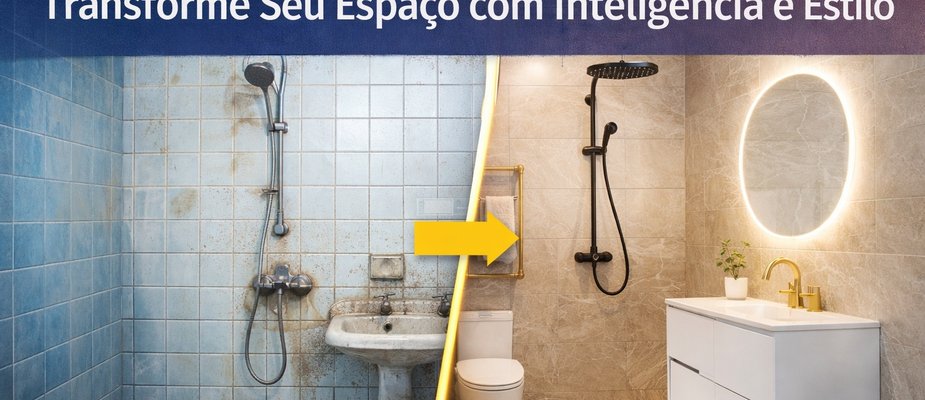 Reforma de Banheiro Sem Quebrar: Transforme Seu Espaço com Inteligência e Estilo Reforma de Banheiro Sem Quebrar: Transforme Seu Espaço com Inteligência e Estilo