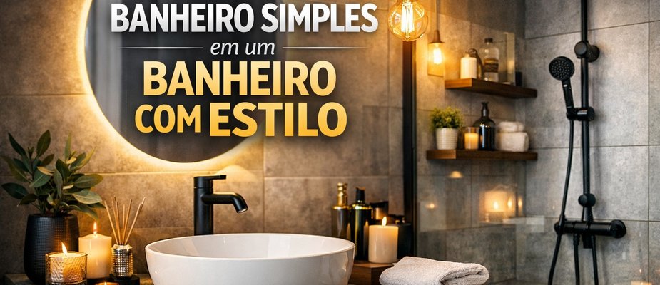 Transforme Seu Banheiro Simples em um Banheiro com Estilo