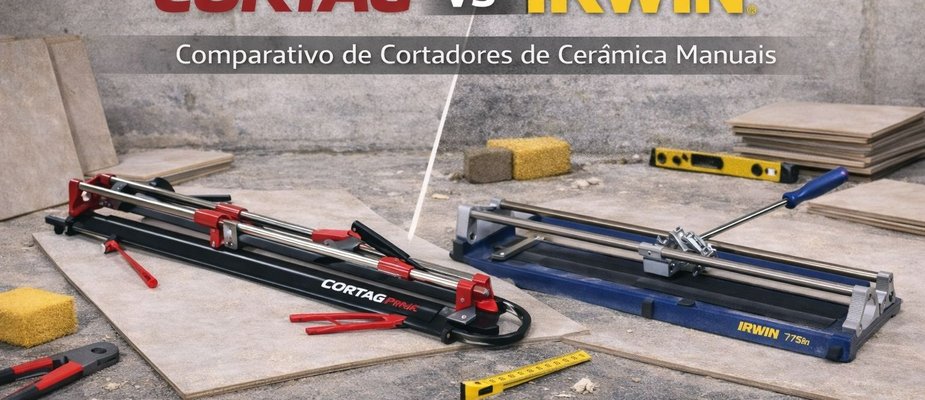 CORTAG vs IRWIN: Comparativo de Cortadores de Cerâmica Manuais